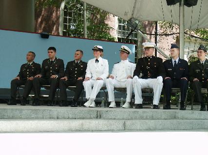 Graduating seniors at 2005 ROTC Commissioning